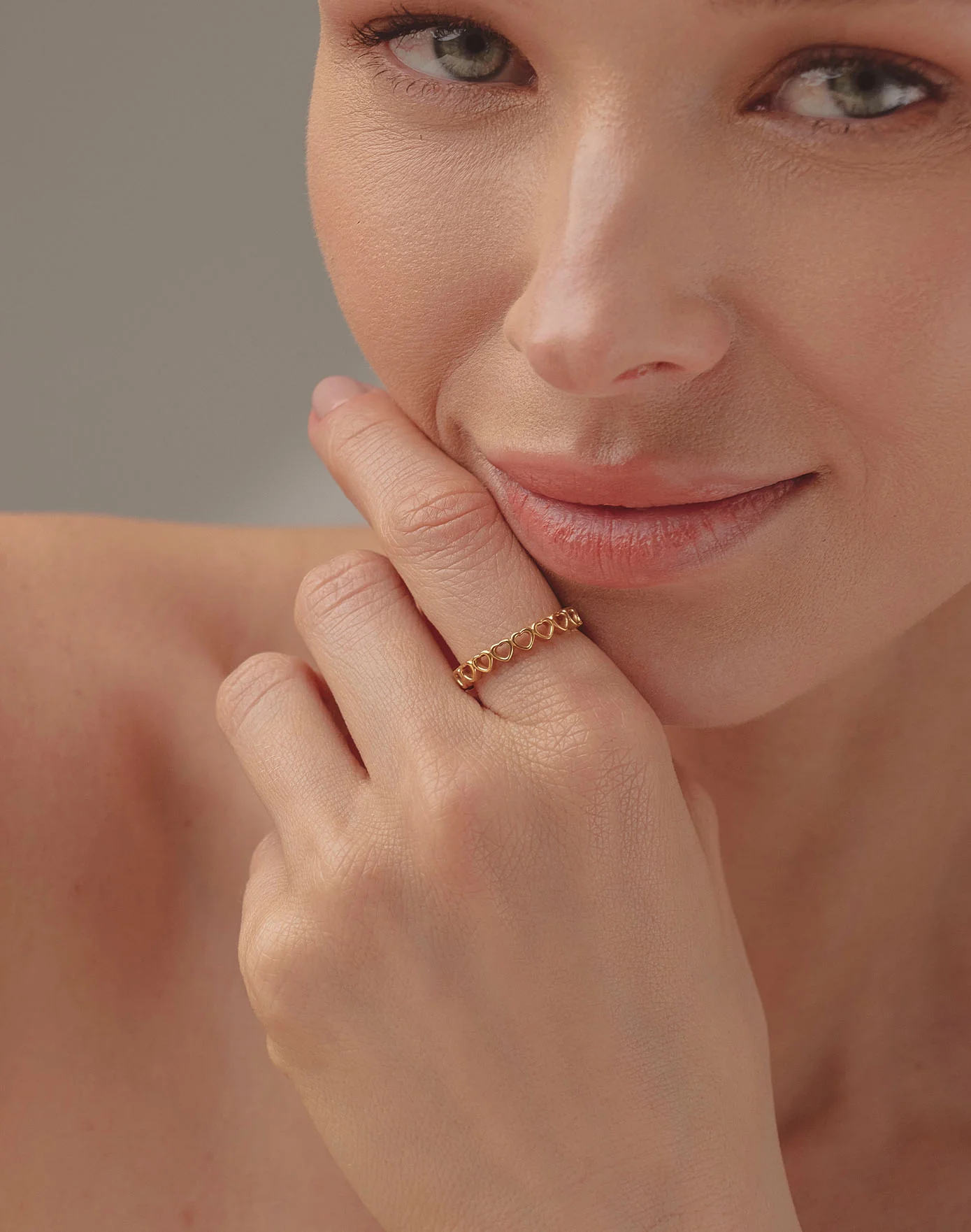 Anillo en Plata 925 Heartbeat Oro - Image 3