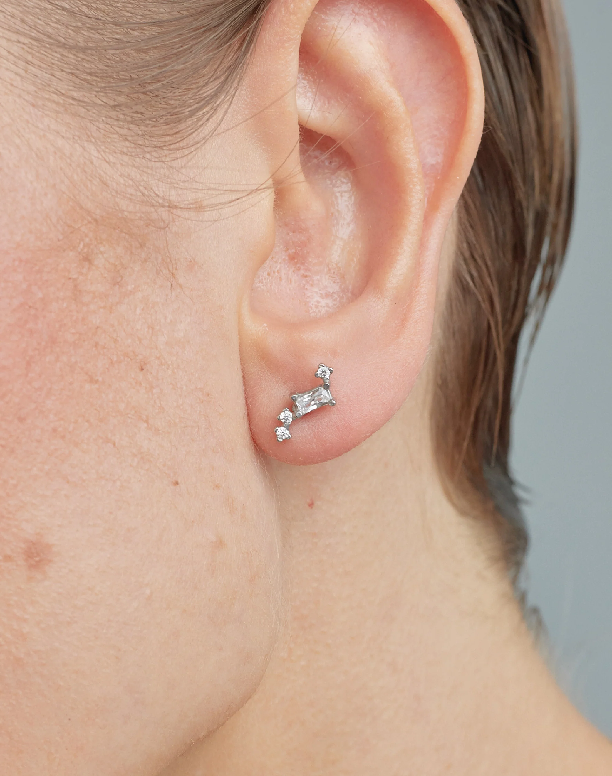 Aretes en Plata 925 Constelación Clear - Image 2