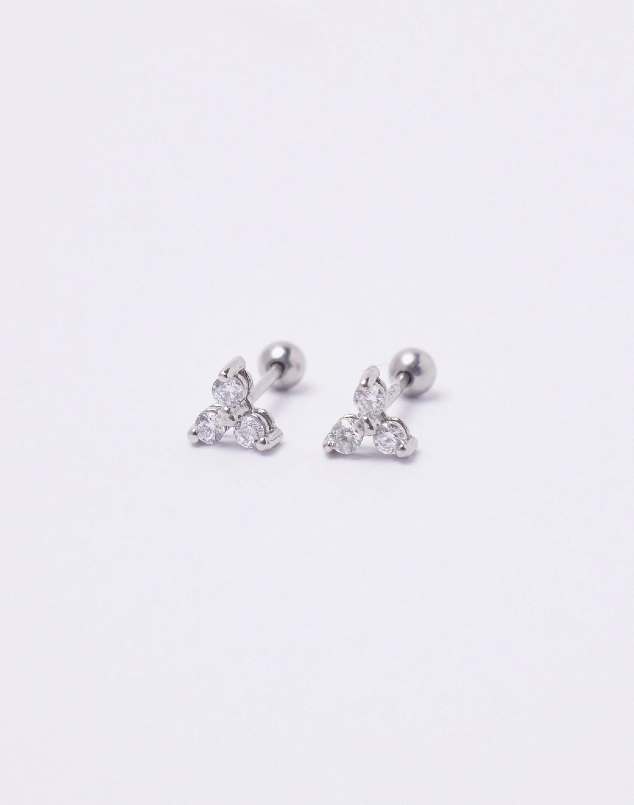 Aretes en Plata 925 Triada Clear - Image 5