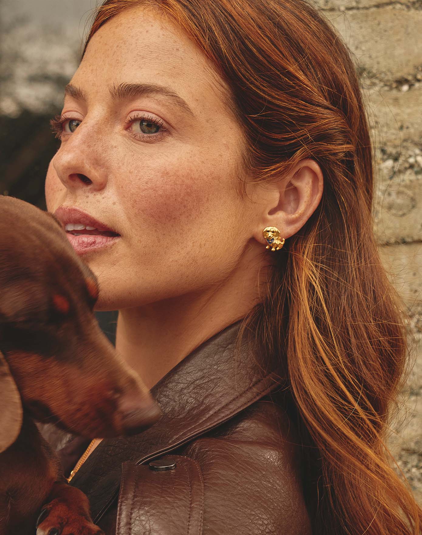 Aretes Perro Salchicha Pañoleta - Image 2