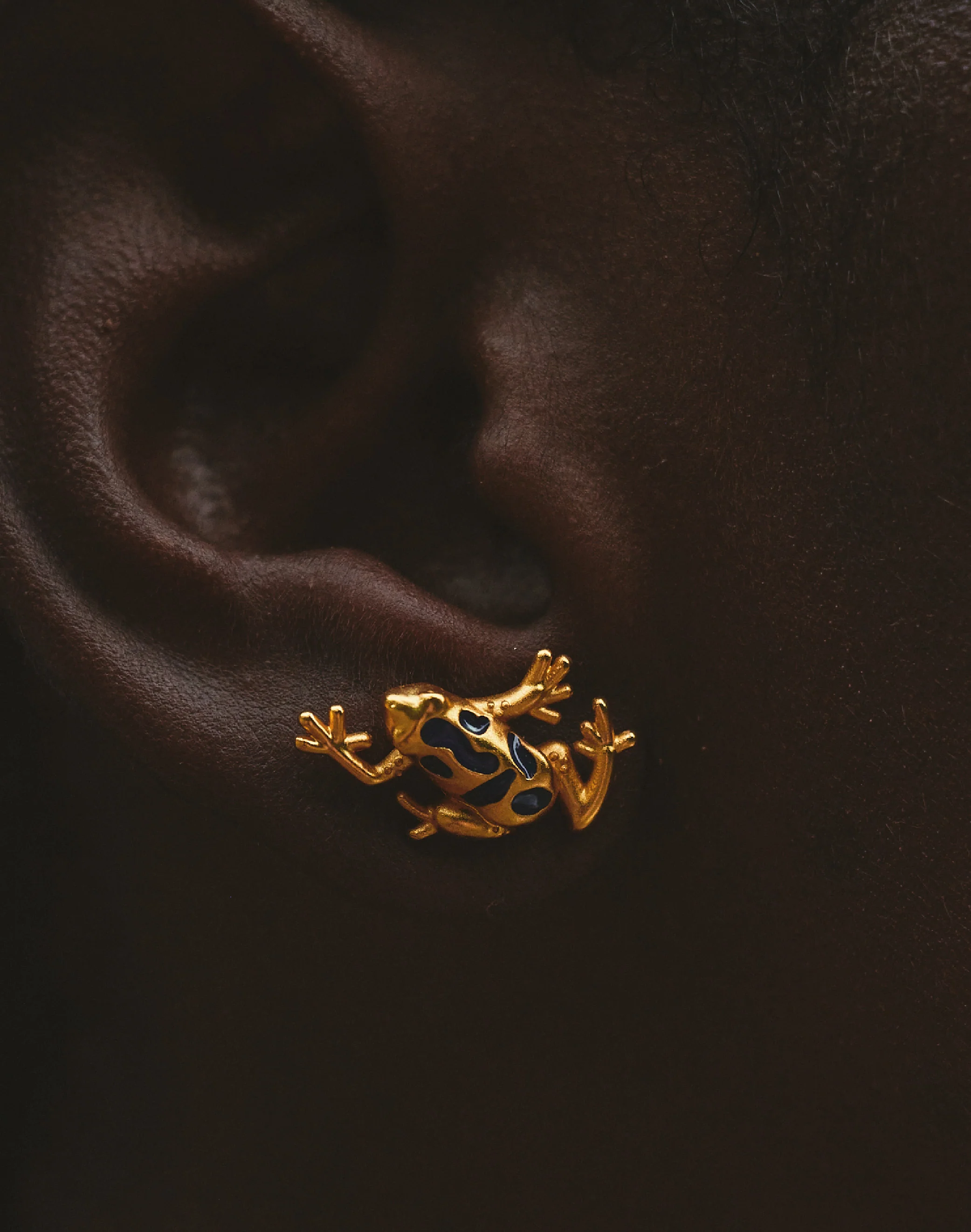 Aretes Rana Azul
