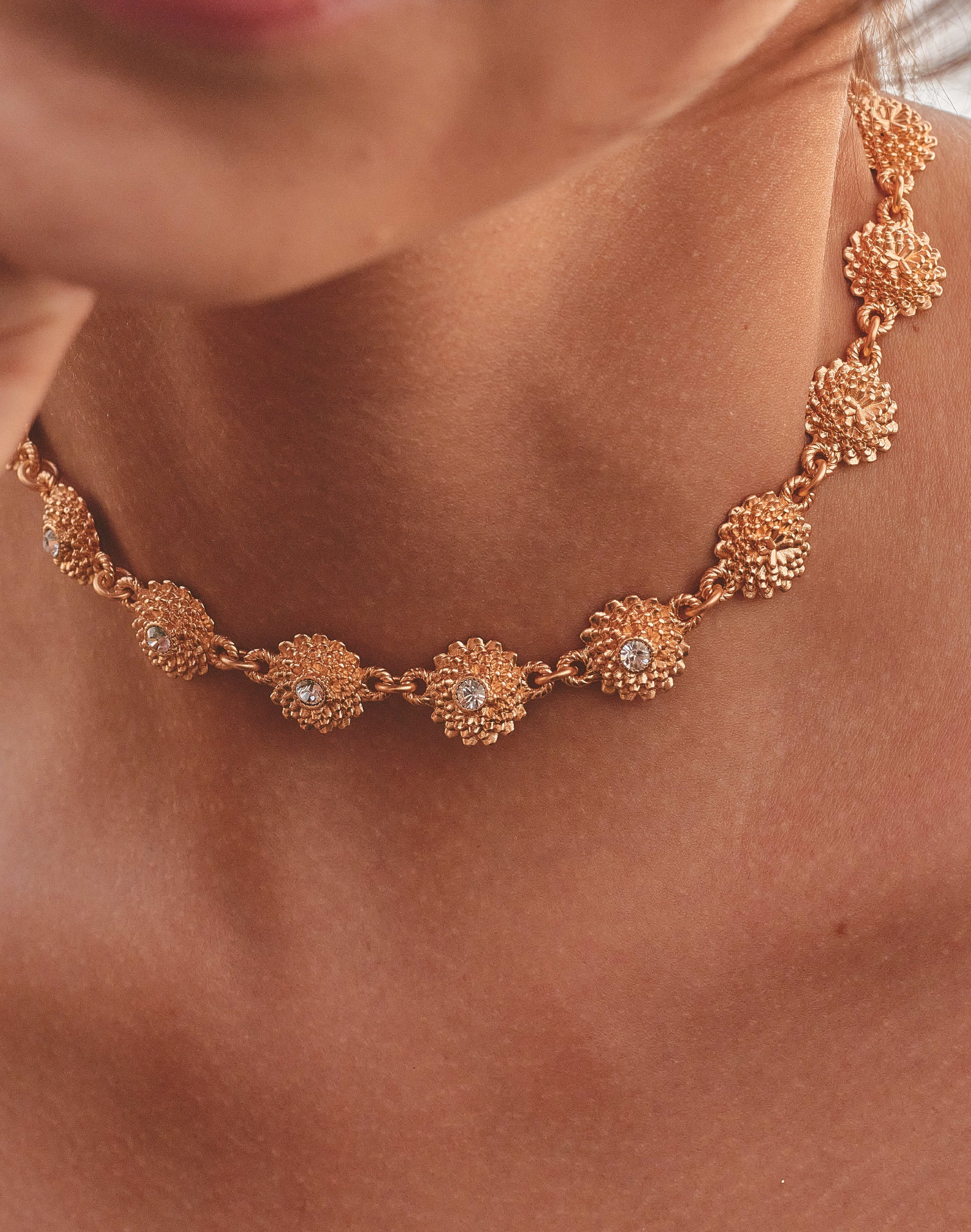 Choker + Aretes Crisantemo - Image 5