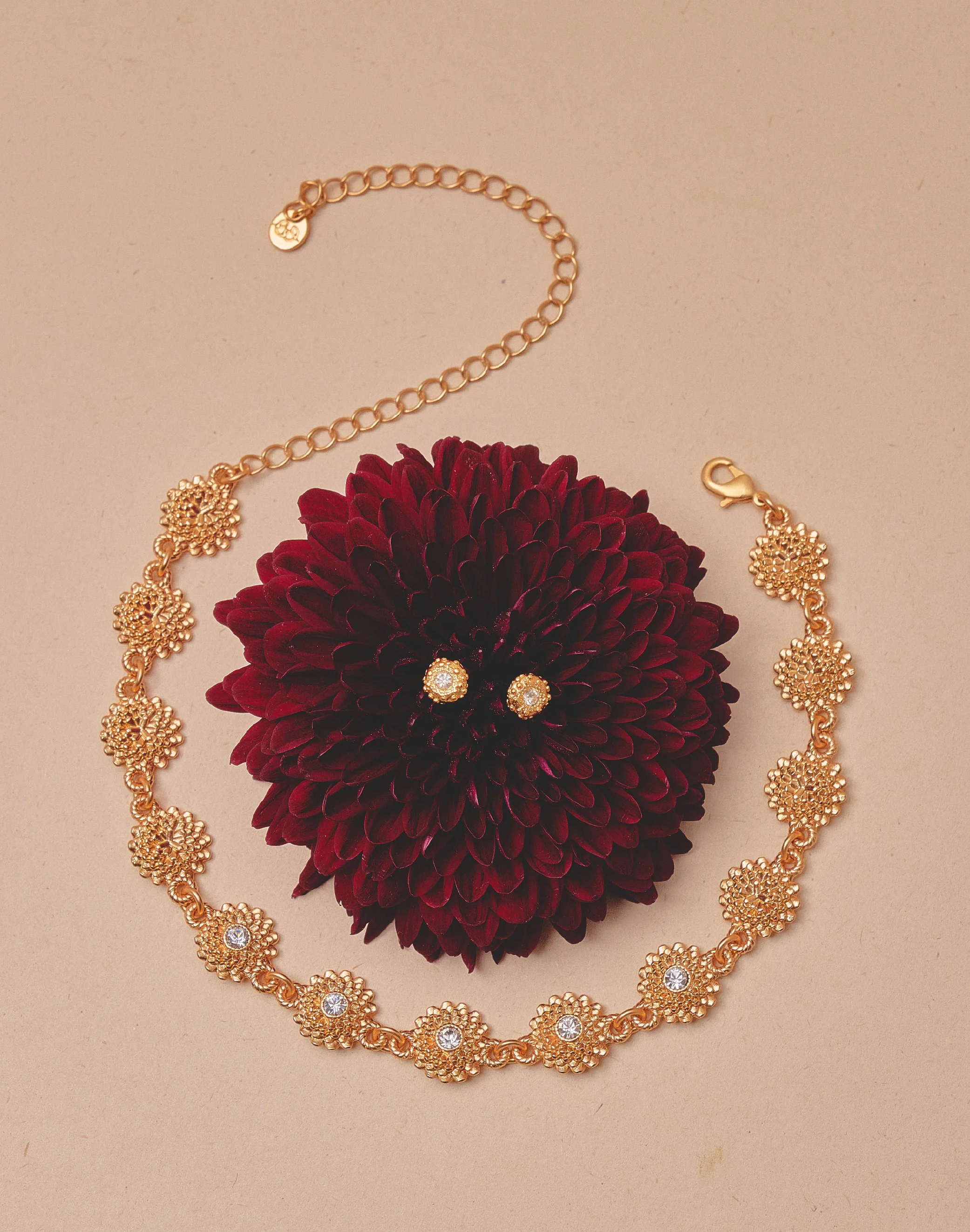Choker + Aretes Crisantemo - Image 8