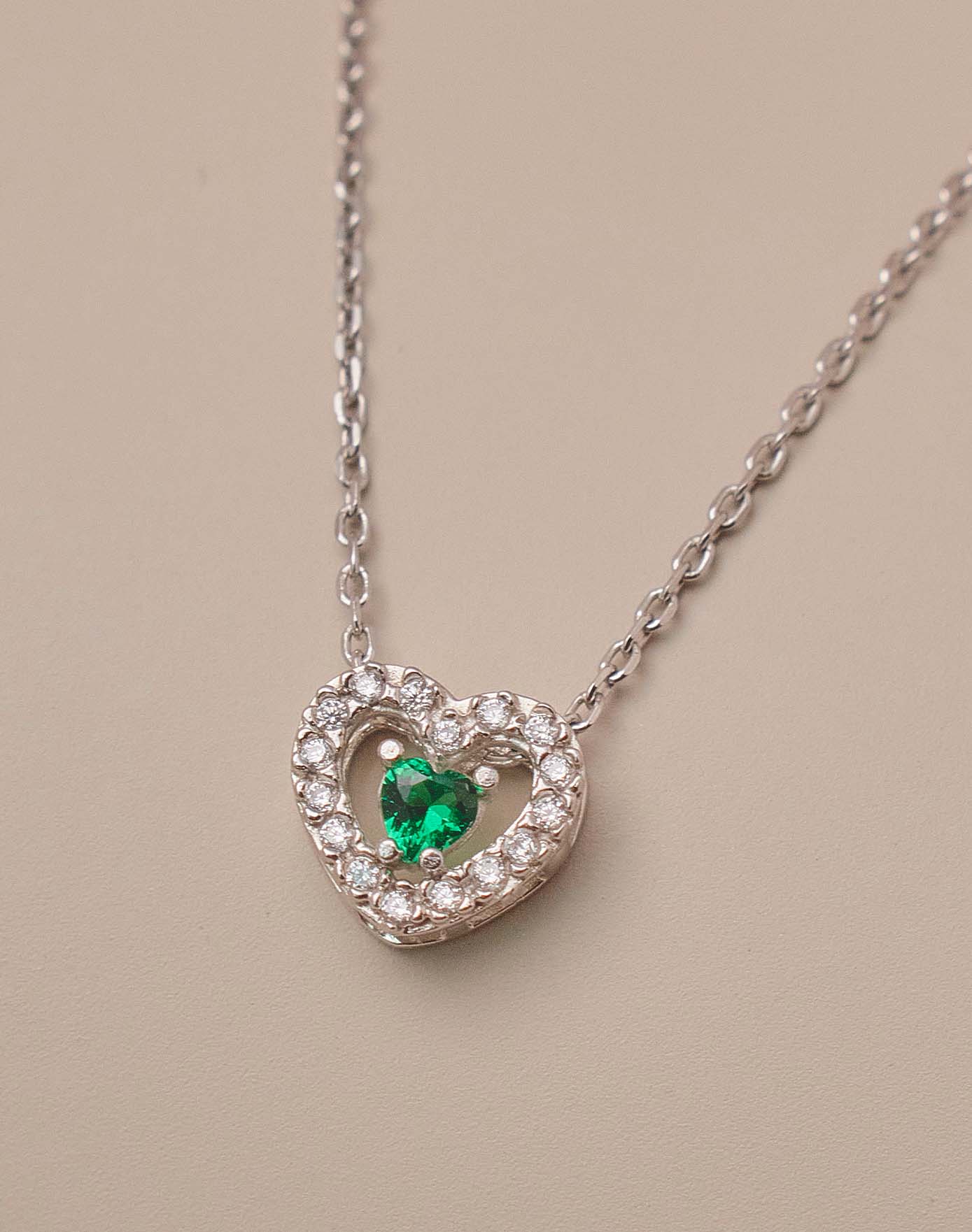 Collar en Plata 925 Zircón Emerald Love - Image 6