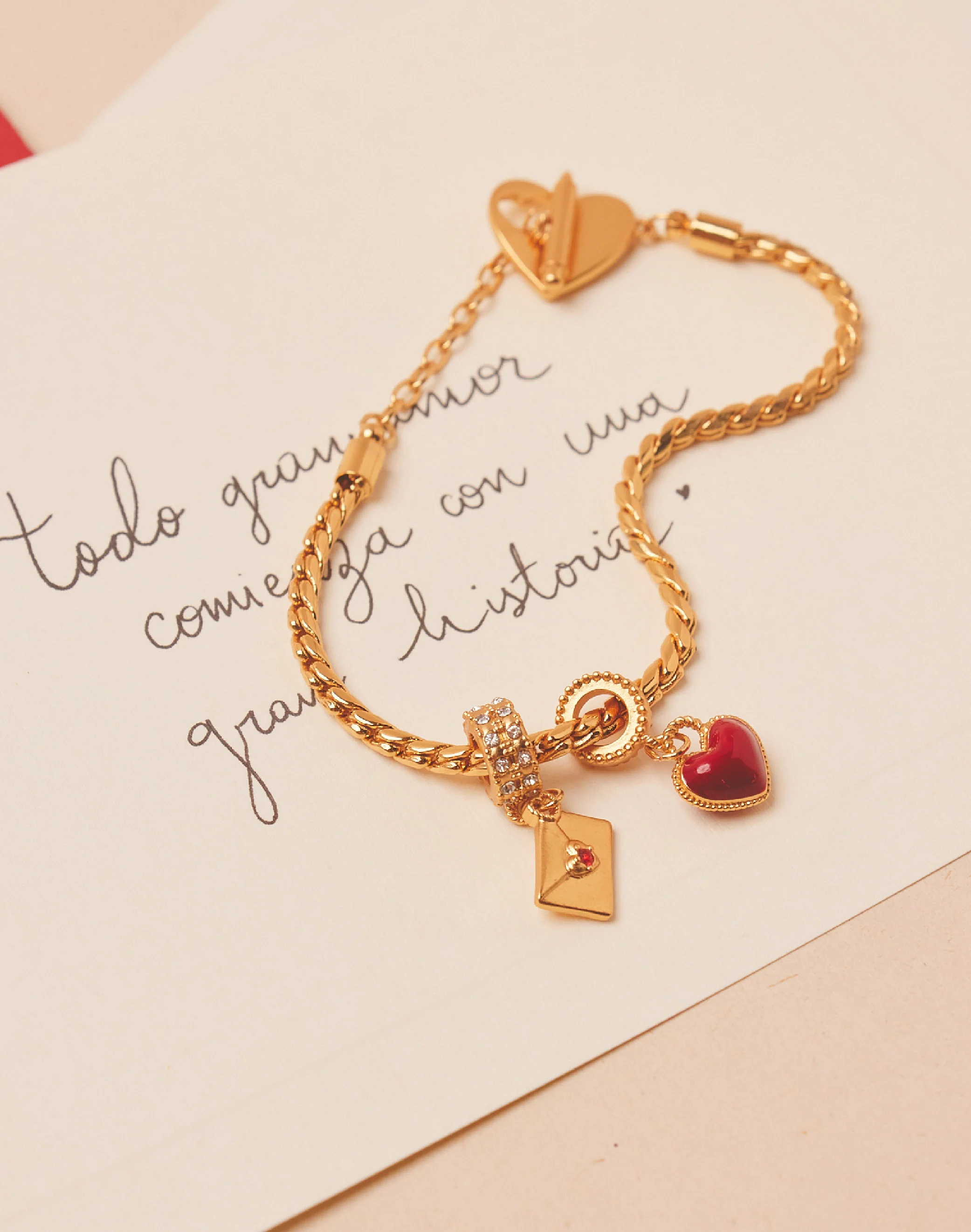 Pulsera de Charms Carta de Amor - Image 6