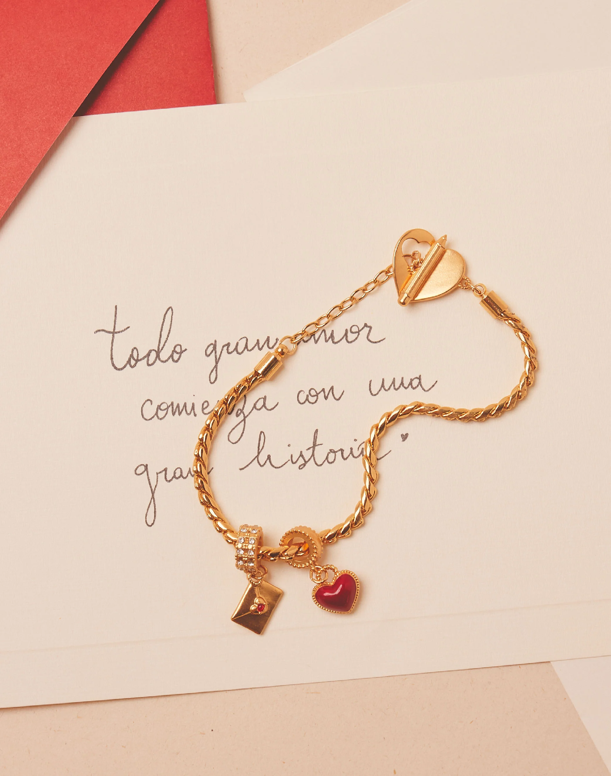 Pulsera de Charms Carta de Amor - Image 7