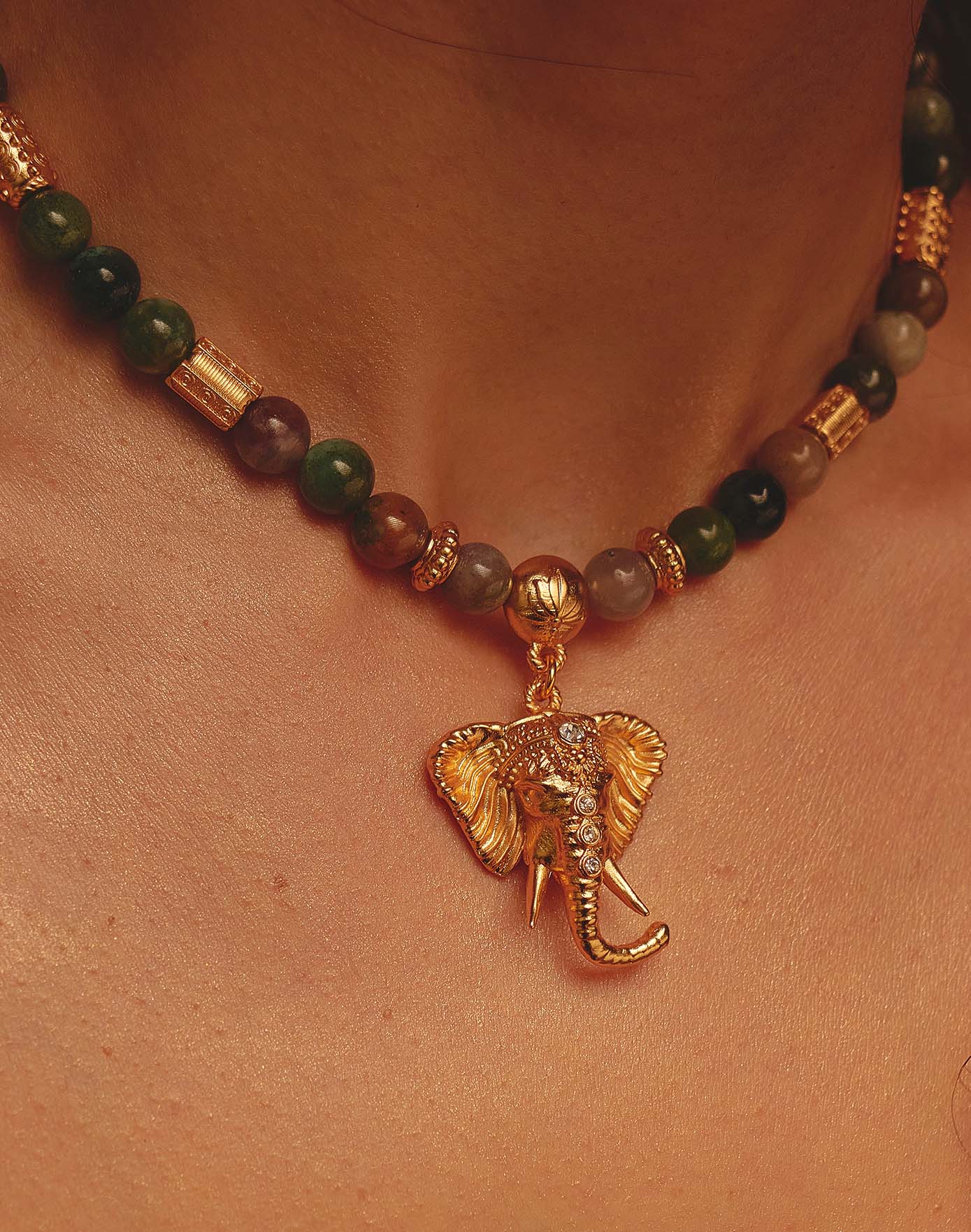 Set de Collar + Aretes Elefante Sagrado - Image 4
