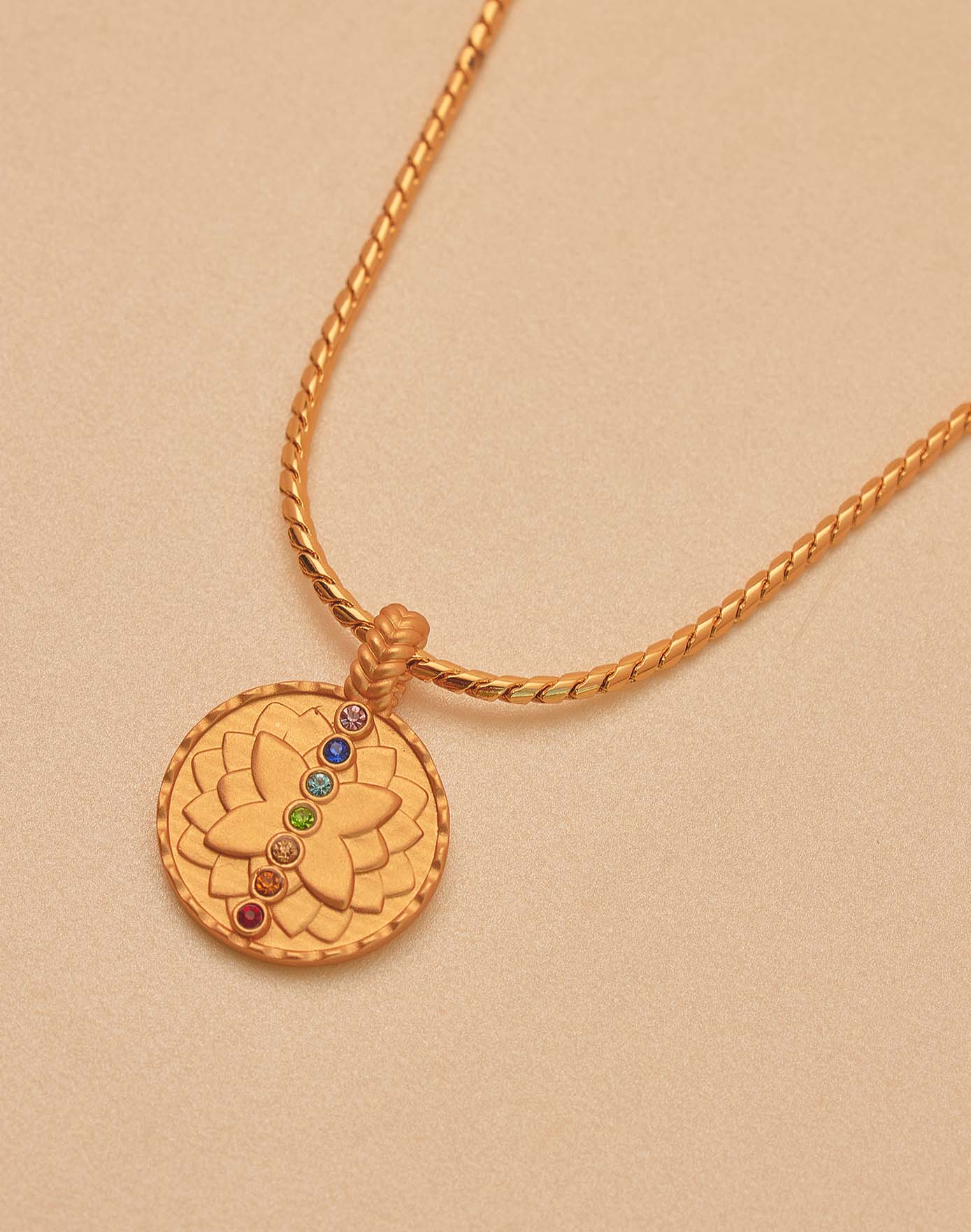 Set de Collar + Aretes Siete Chakras - Image 8